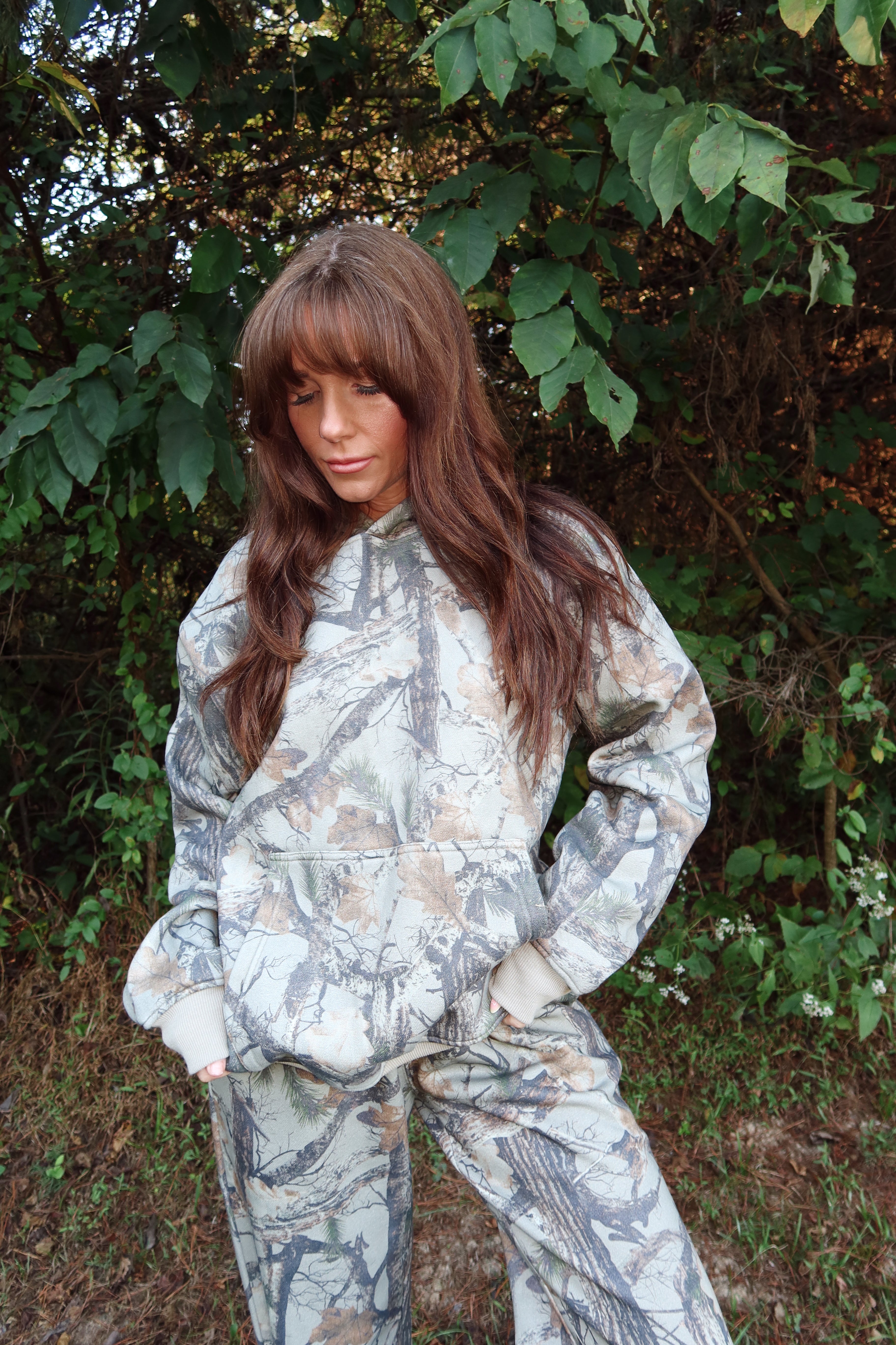 Woodland Camo Hoodie Sweatshirt