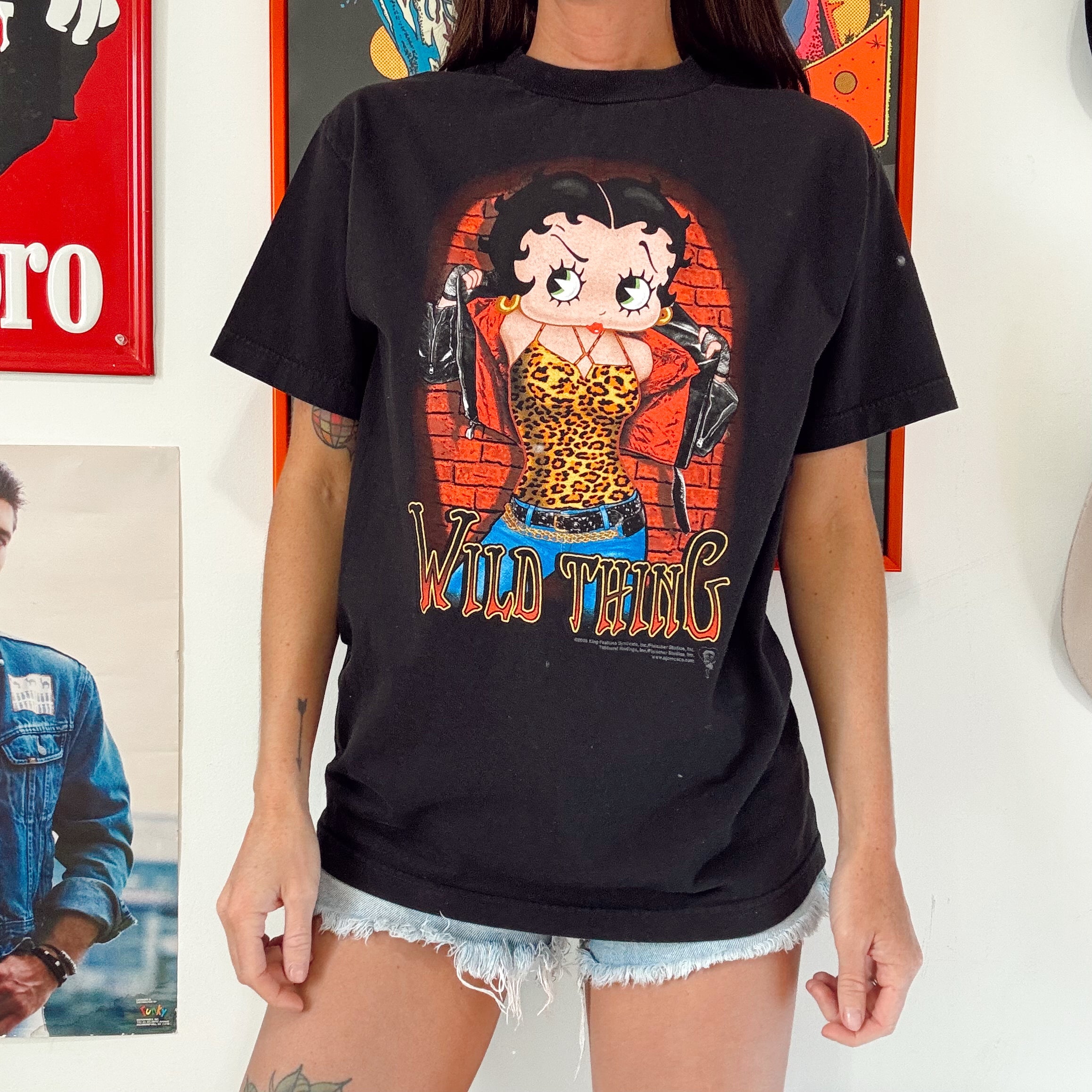 Vintage Biker Betty Wild Thing Tee