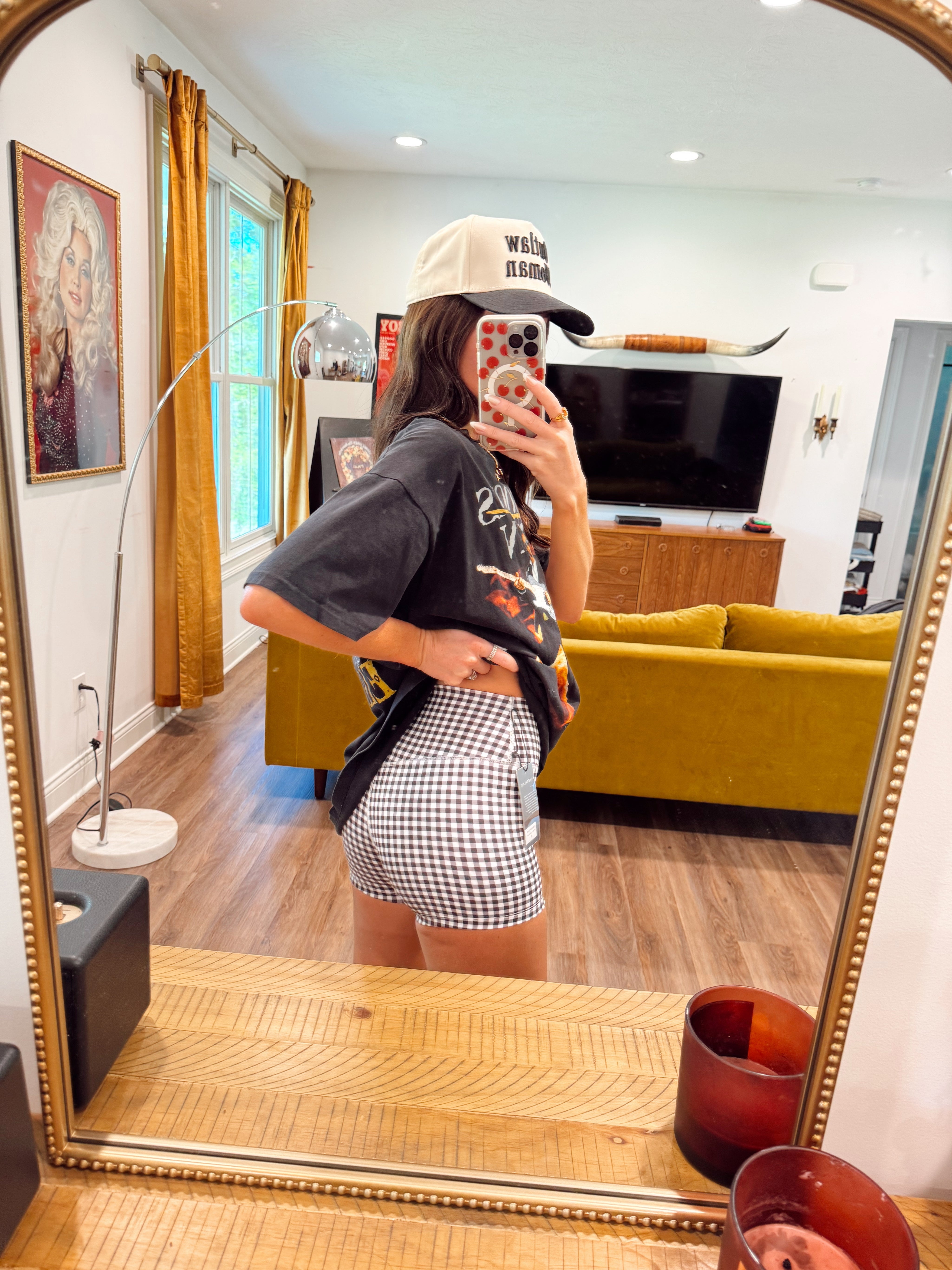 Lil Miss Gingham Biker Shorts