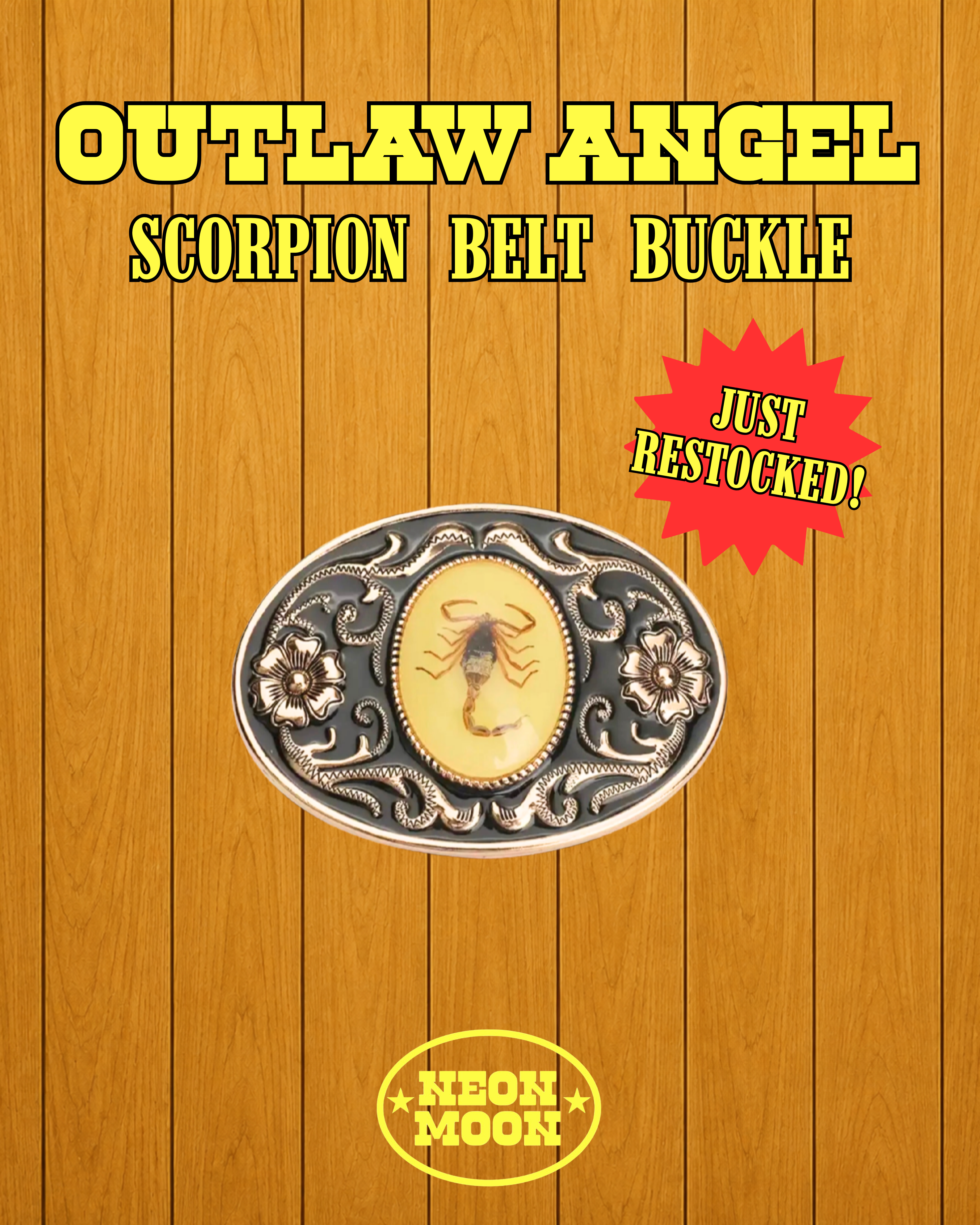 Outlaw Angel Scorpion Buckle