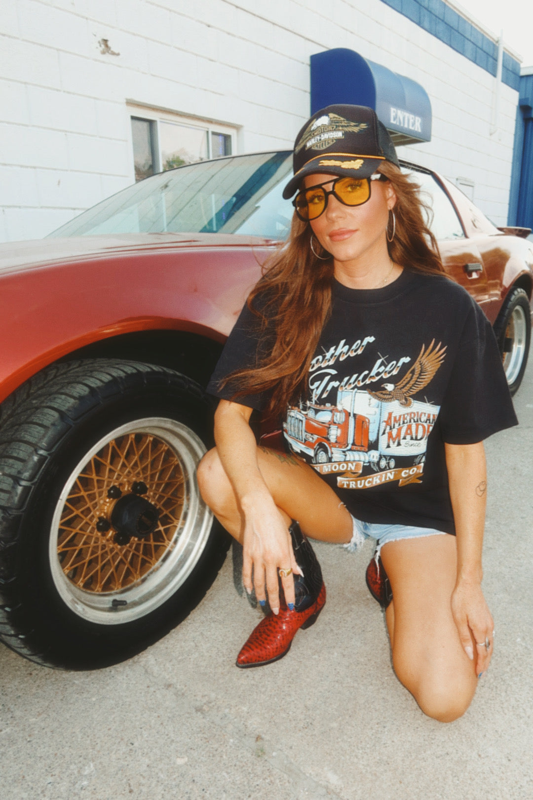Mother Trucker Neon Moon Truckin' Co. Tee