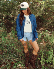 Western Denim Shacket