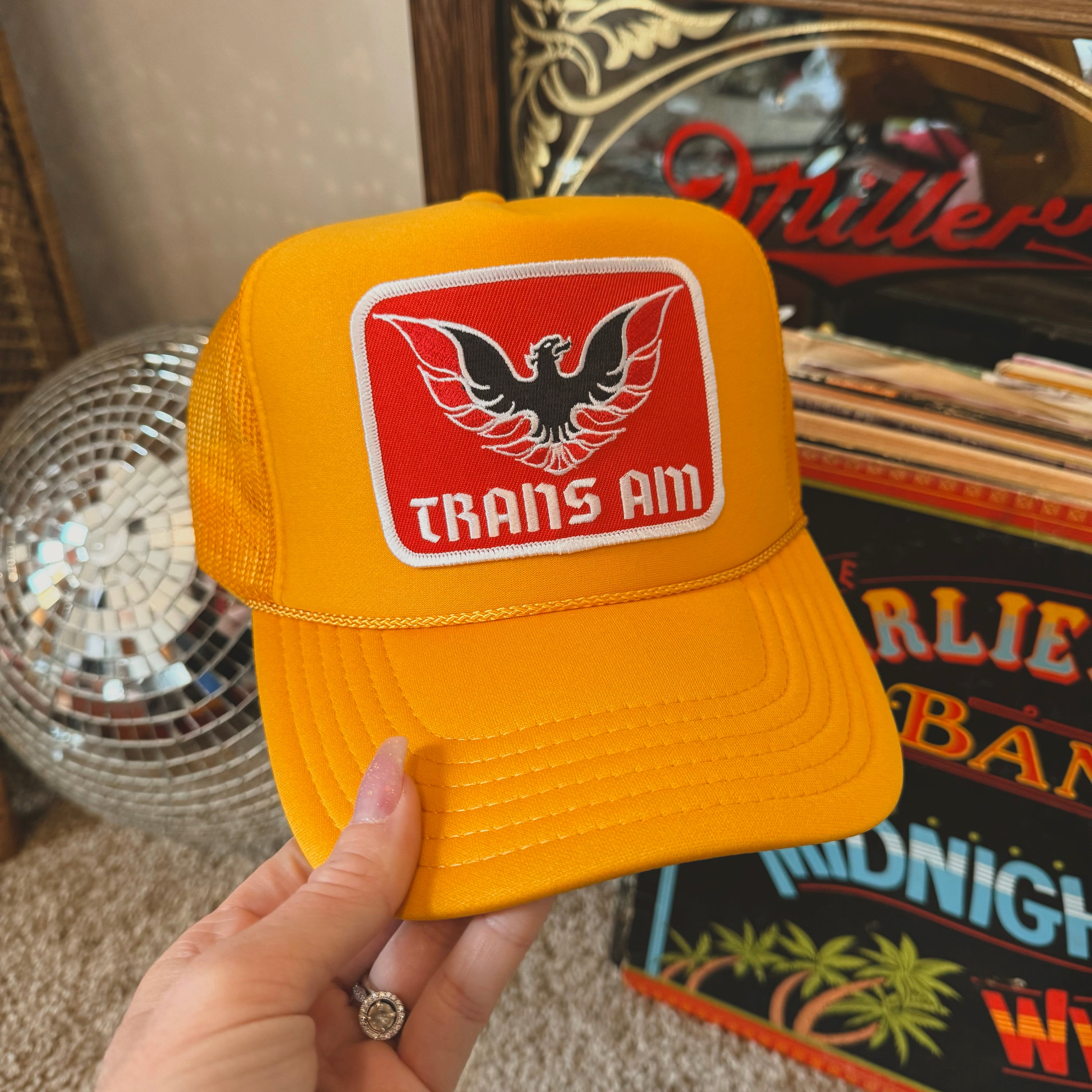 Retro Trans Am Red Patch Trucker