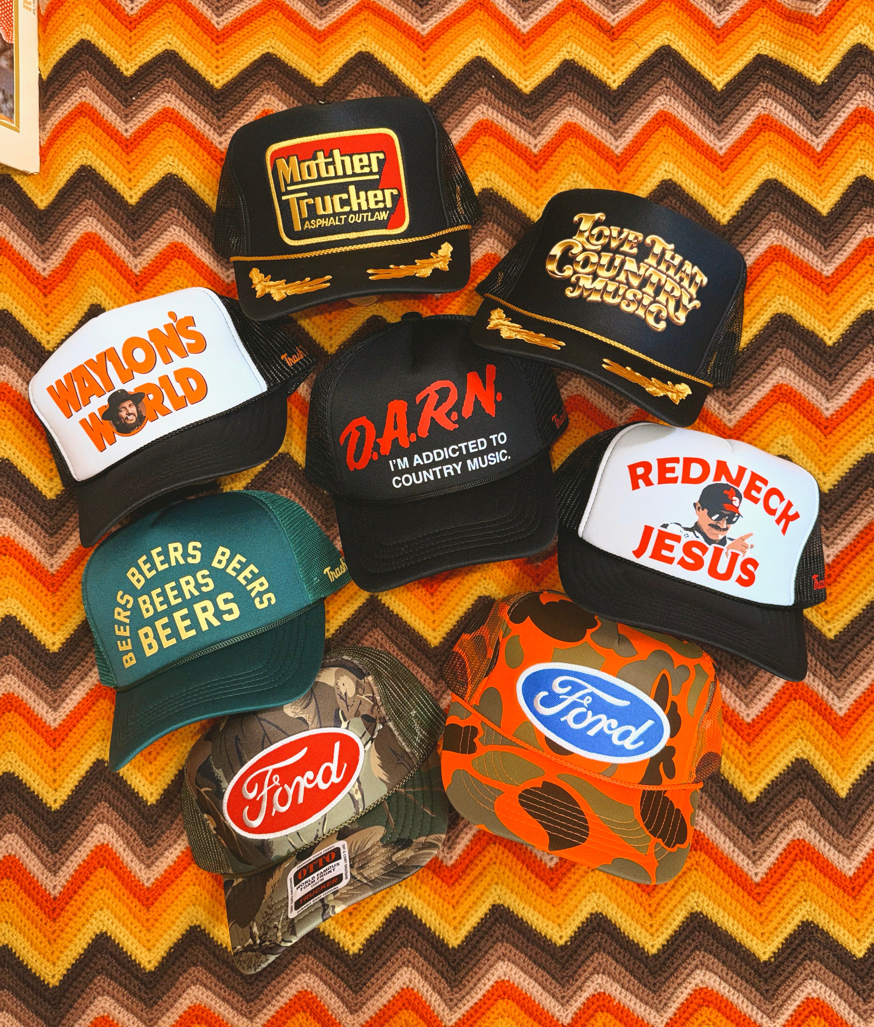 Retro Beers Beers Beers Trucker Hat