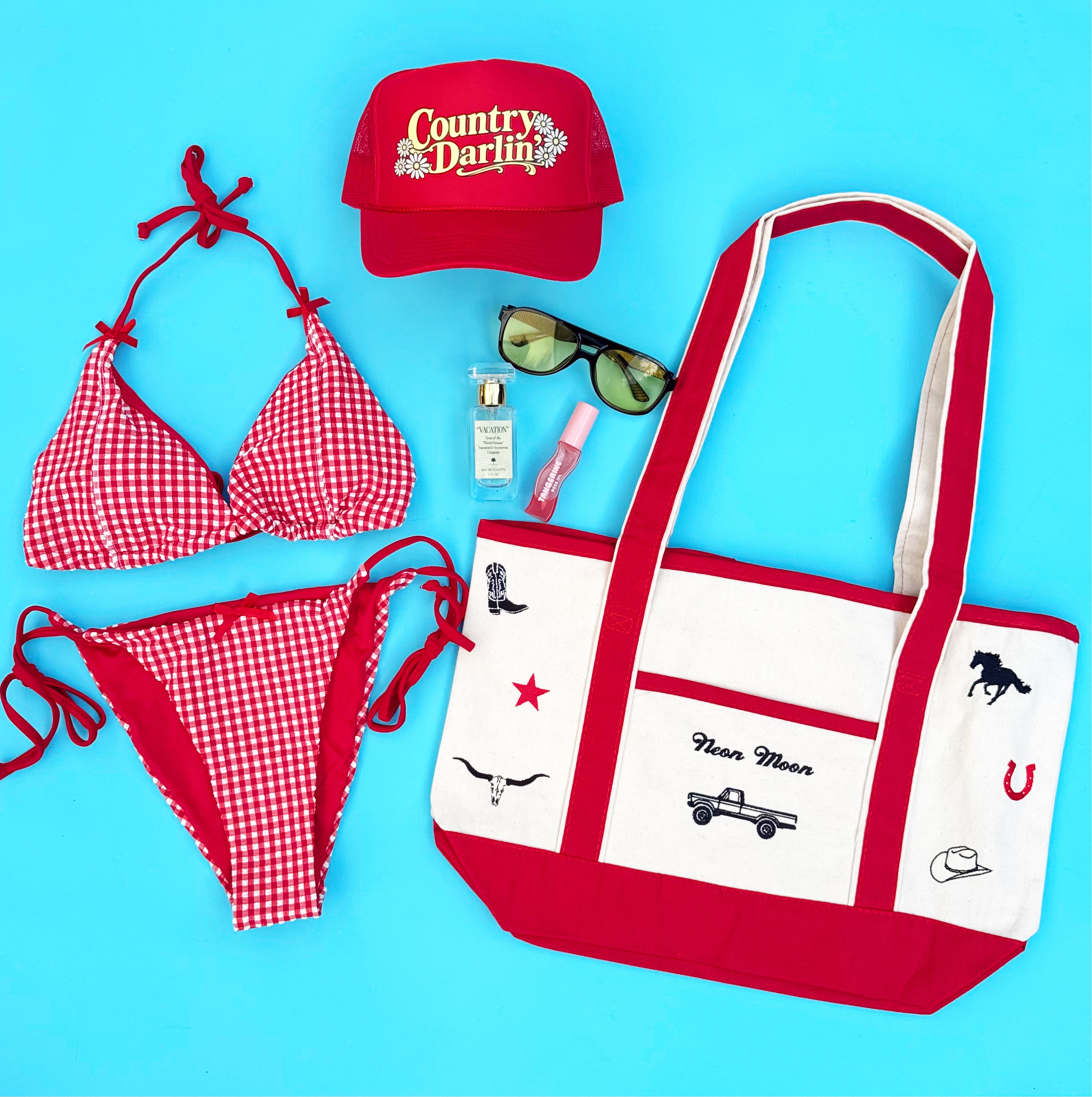 Country Honey Gingham Bikini