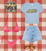 Country Honey Gingham Bikini