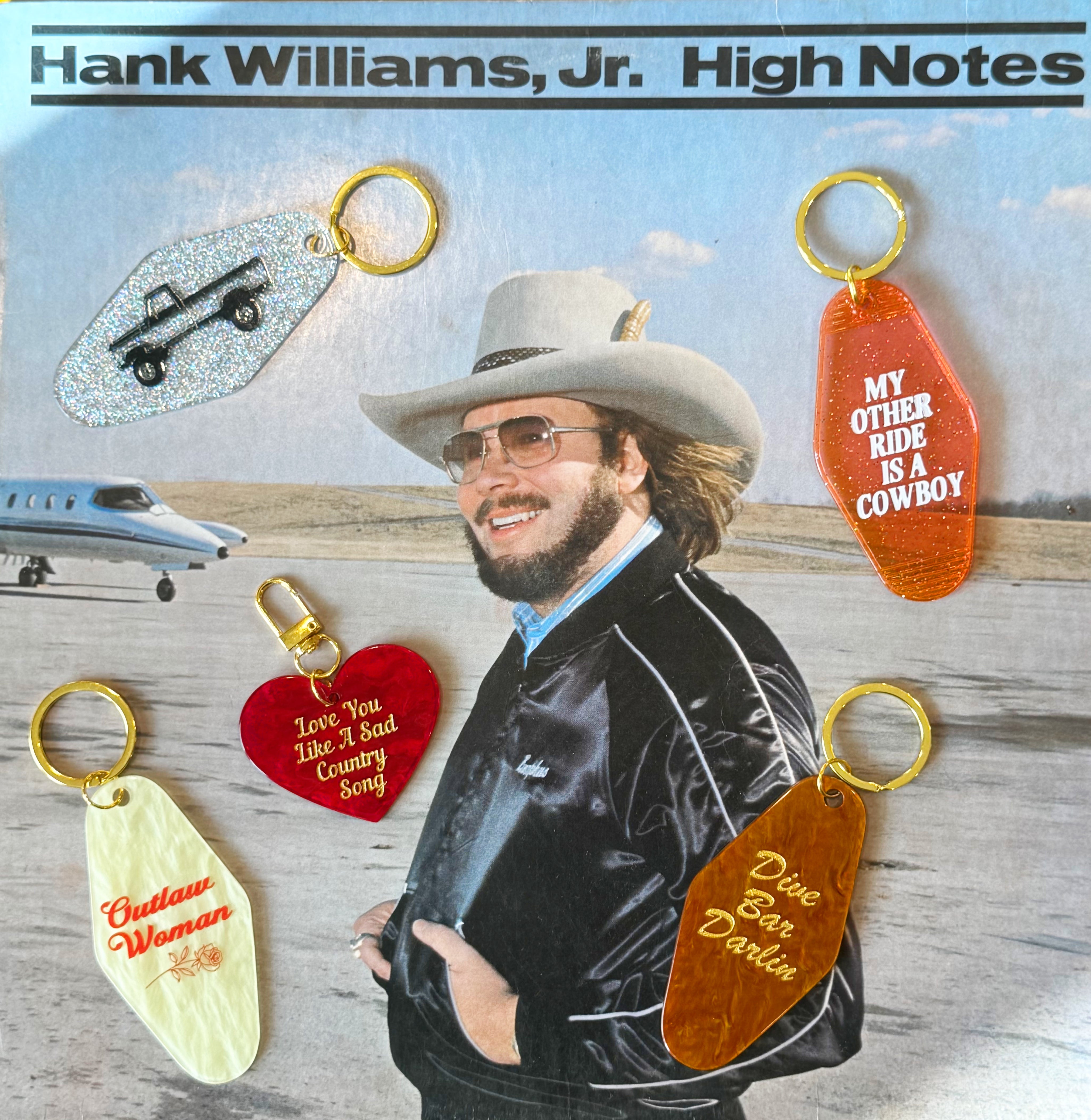 Outlaw Woman Motel Keychain