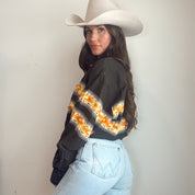 Vintage 90s Western Flame Pearl Snap