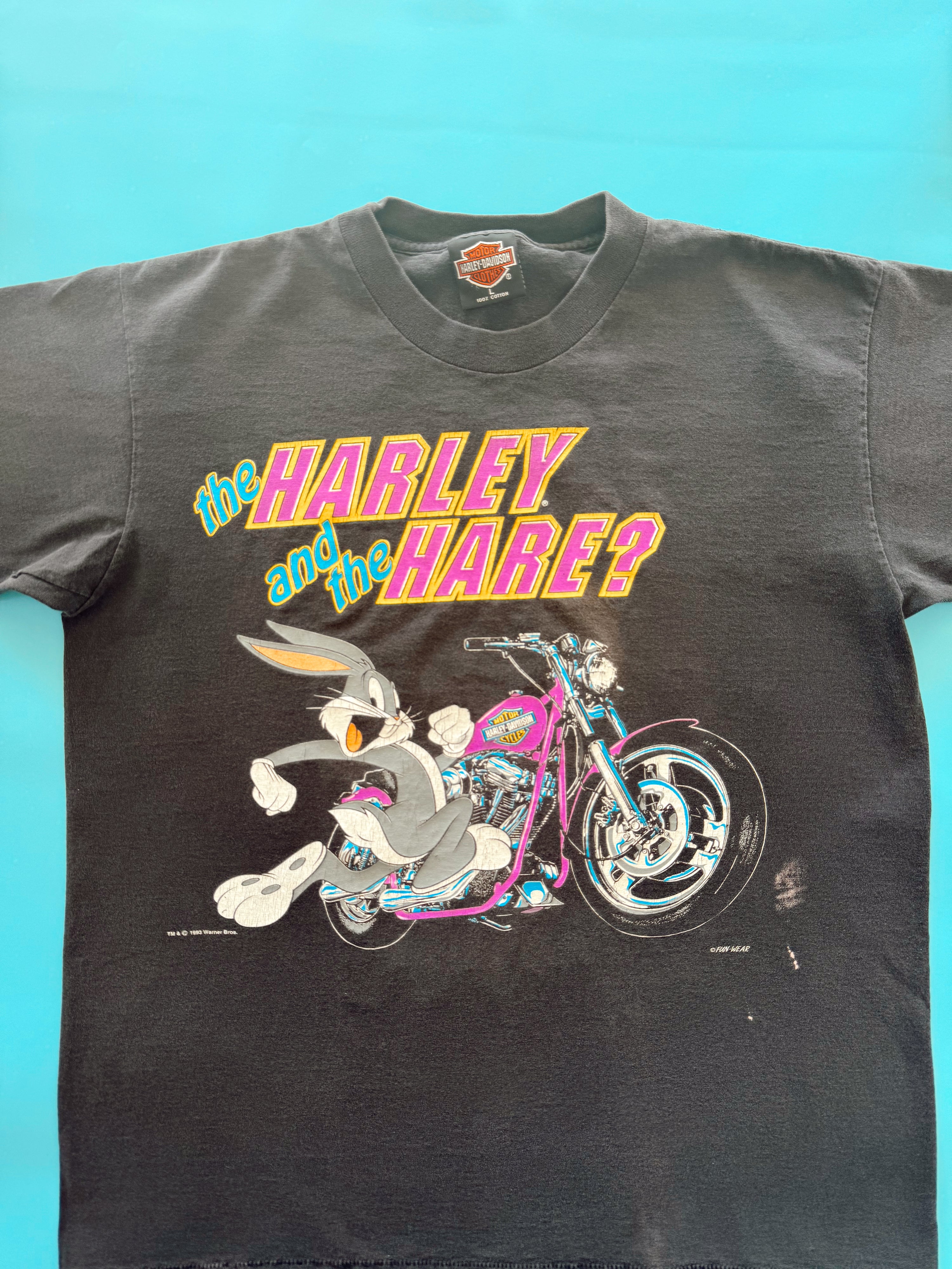 Vintage 90s Harley Davidson Bugs Bunny Tee