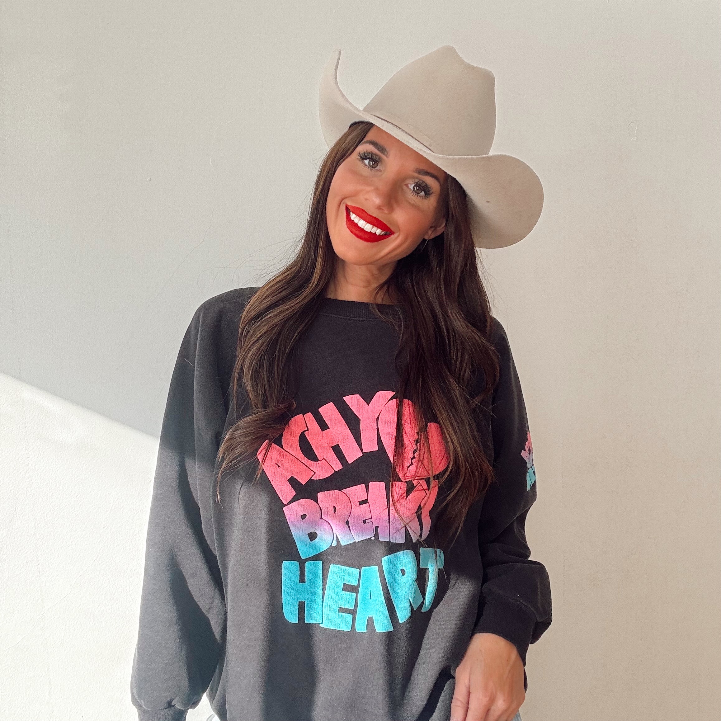 Vintage 90s Achy Breaky Heart Crewneck Sweatshirt