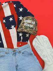 American Woman Camo Trucker Hat