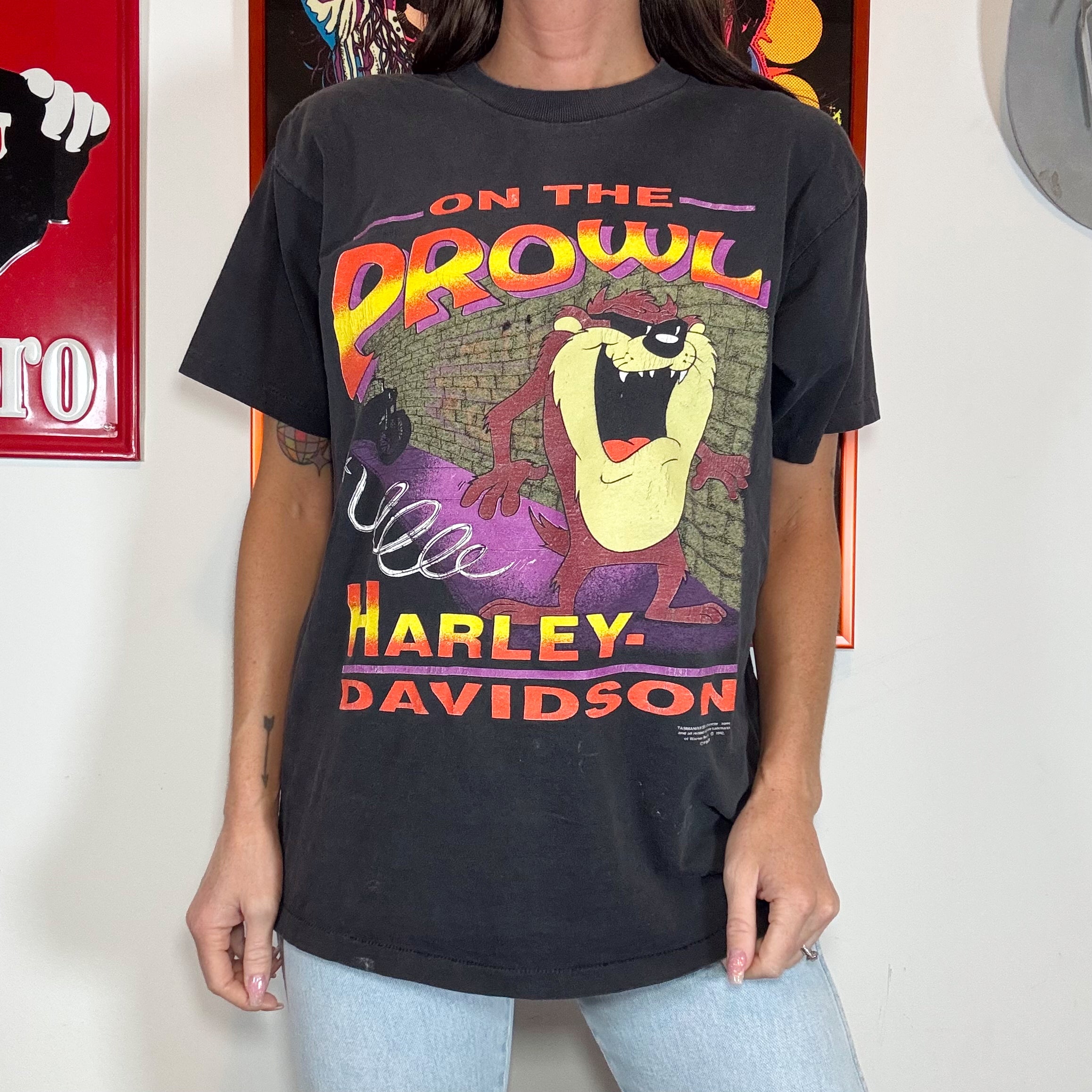 Vintage 90s Harley Davidson Taz Tee