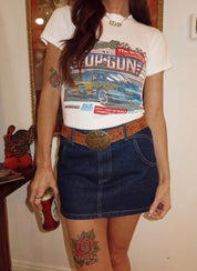 The High Life Denim Mini Skirt