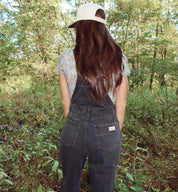 Black Denim Overalls