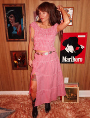 Backroad Picnic Gingham Two Piece Set