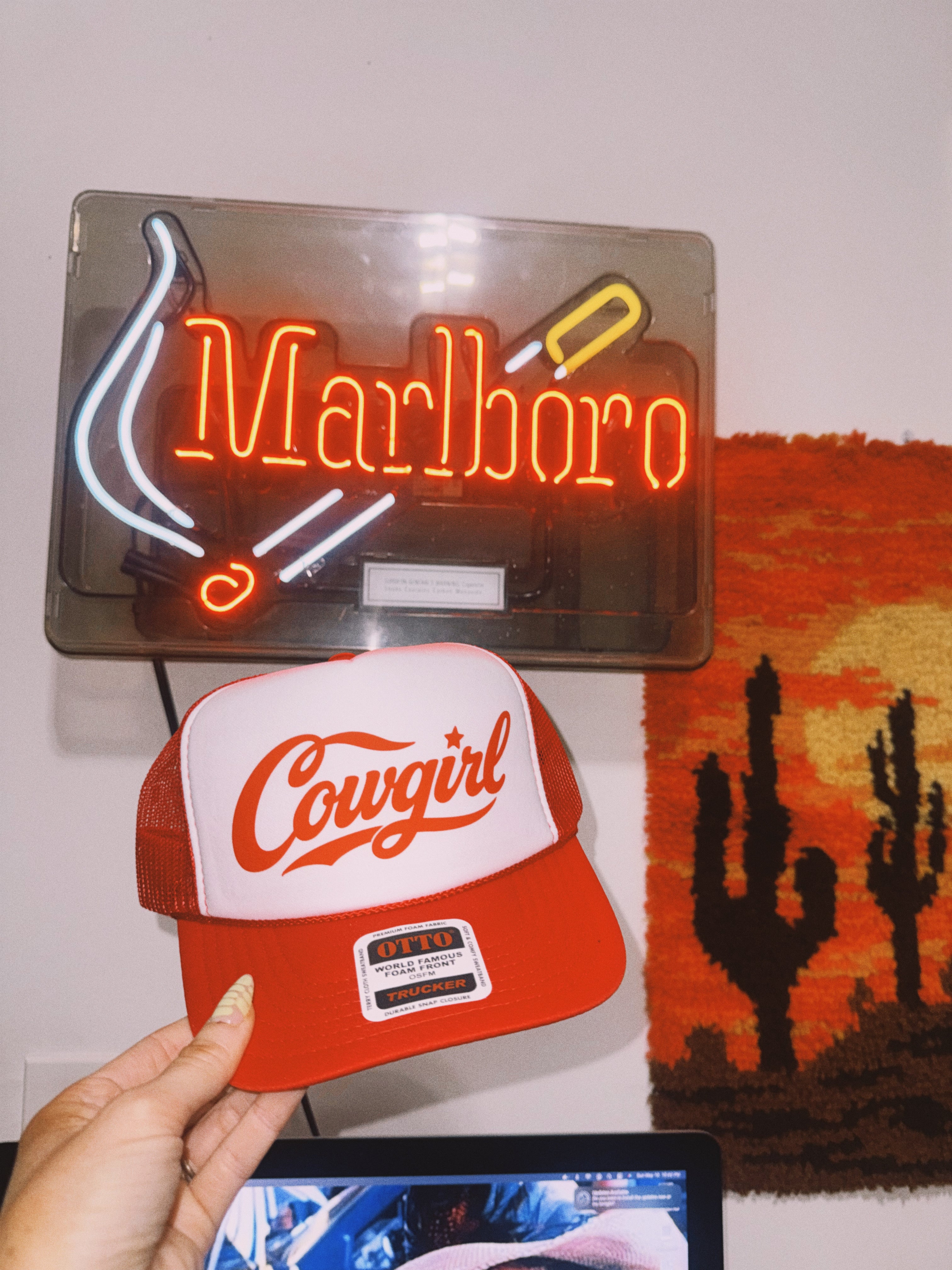 Cowgirl Denim Trucker Hat