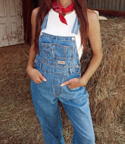 Back Porch Blues Denim Overalls