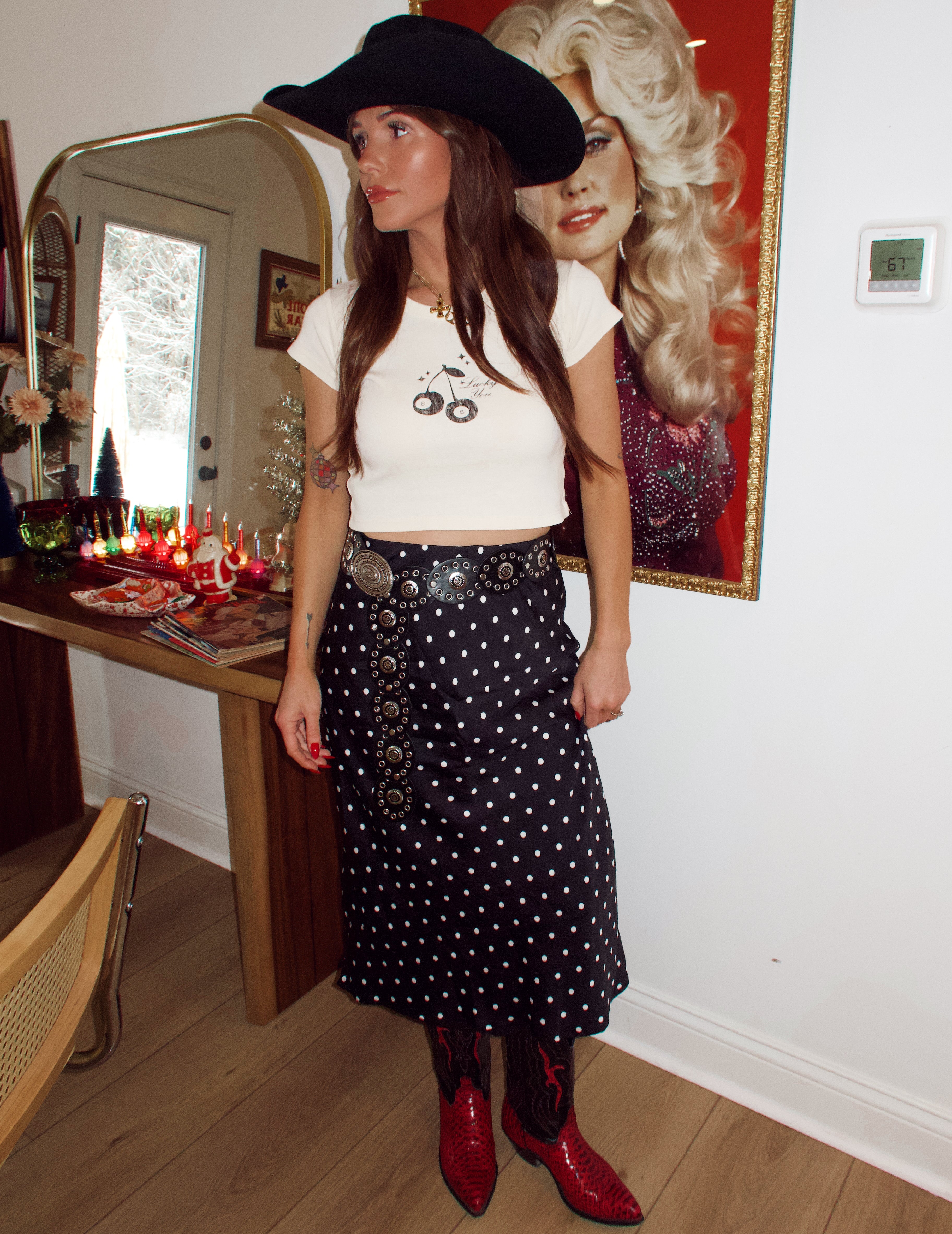 It Girl Polka Dot Skirt