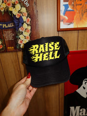 Raise Hell Flame Trucker Hat