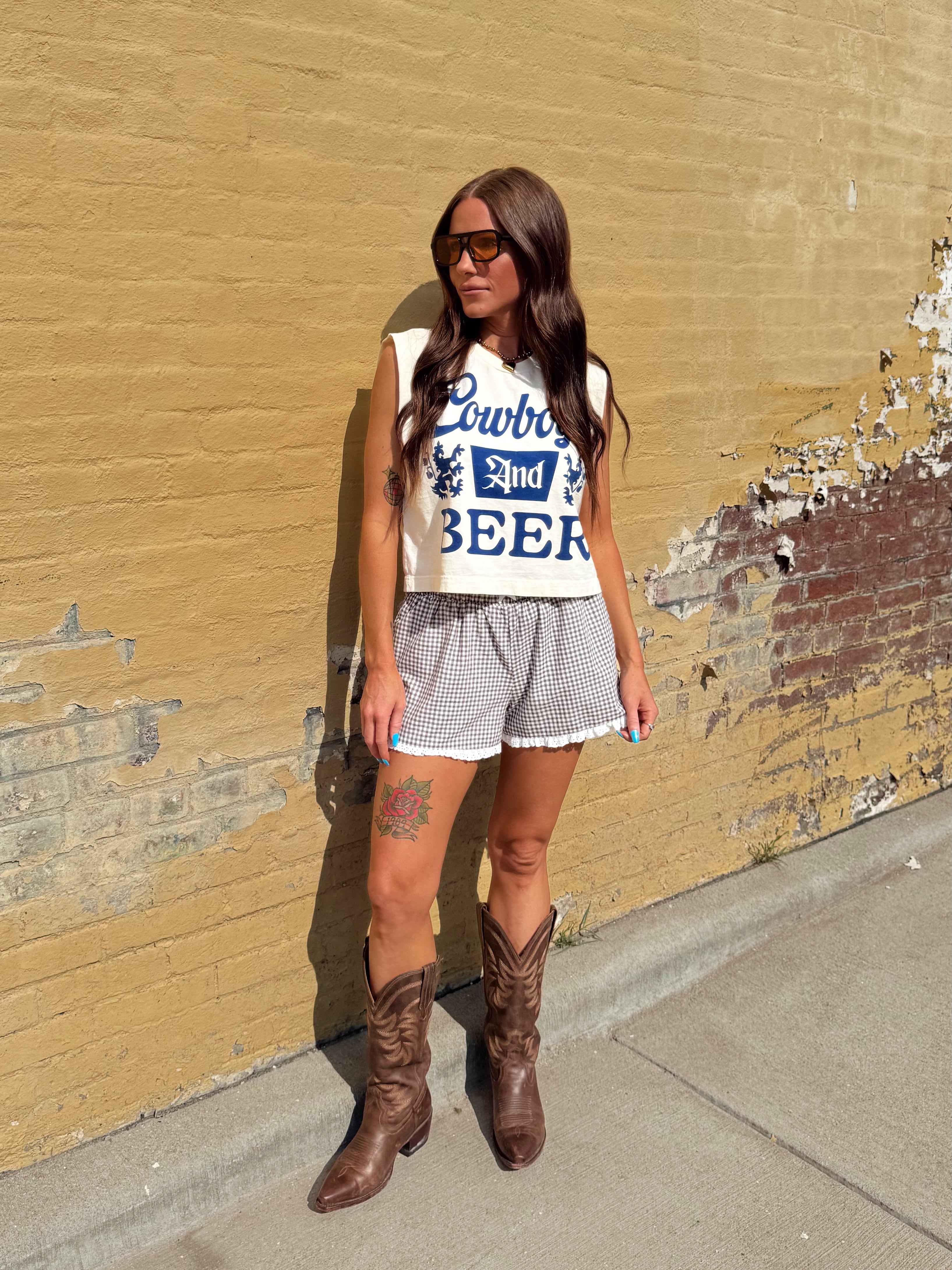 Cowboys & Beer Muscle Tee