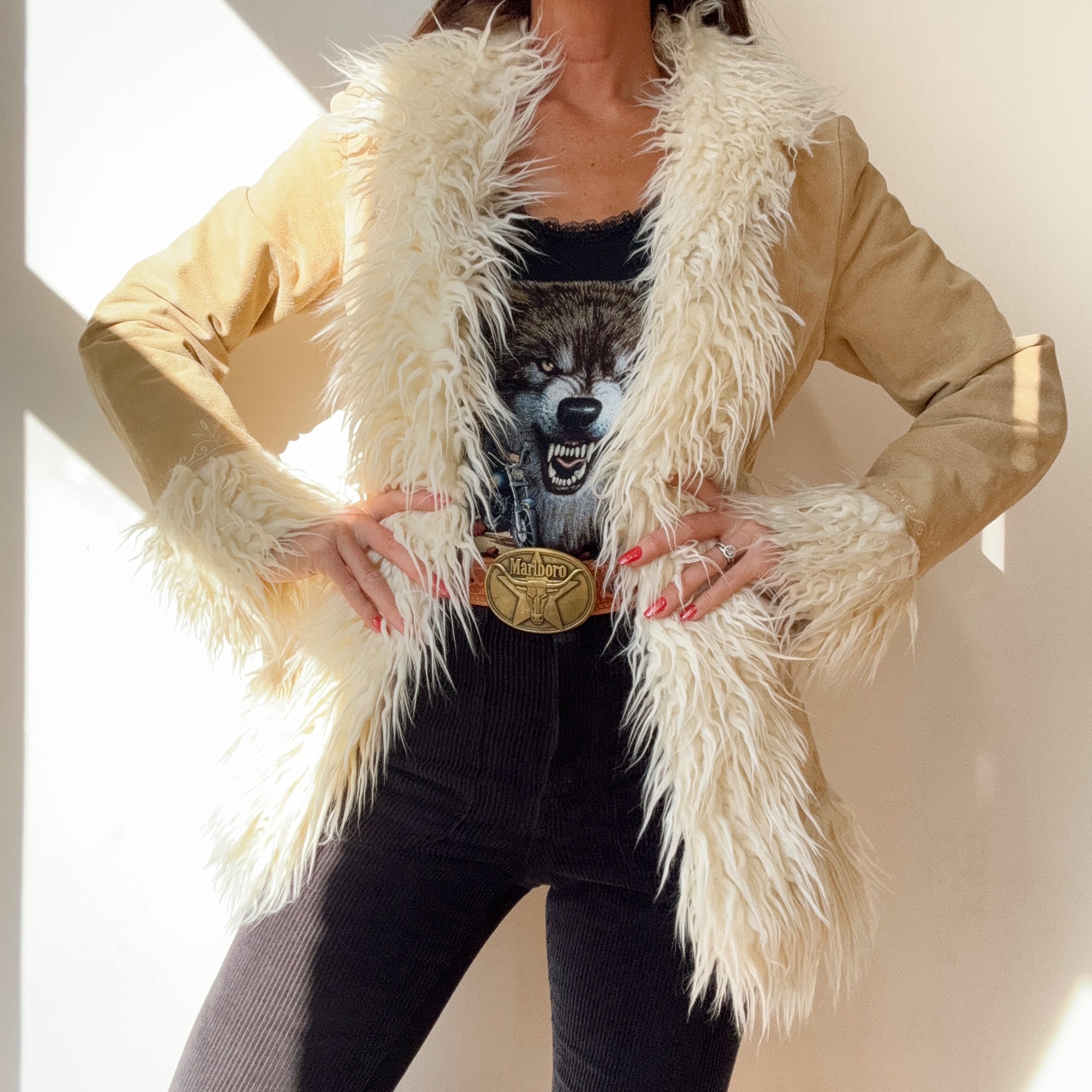 Vintage Penny Lane Faux Fur Coat