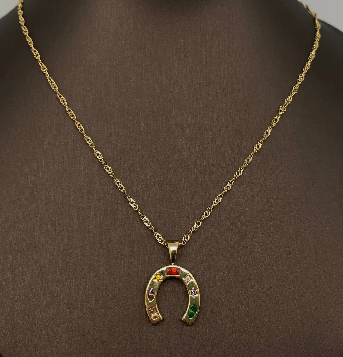 Lucky Cowgirl Horseshoe Necklace