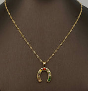 Lucky Cowgirl Horseshoe Necklace