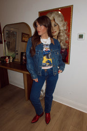 Retro Denim Trucker Jacket