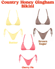 Country Honey Gingham Bikini