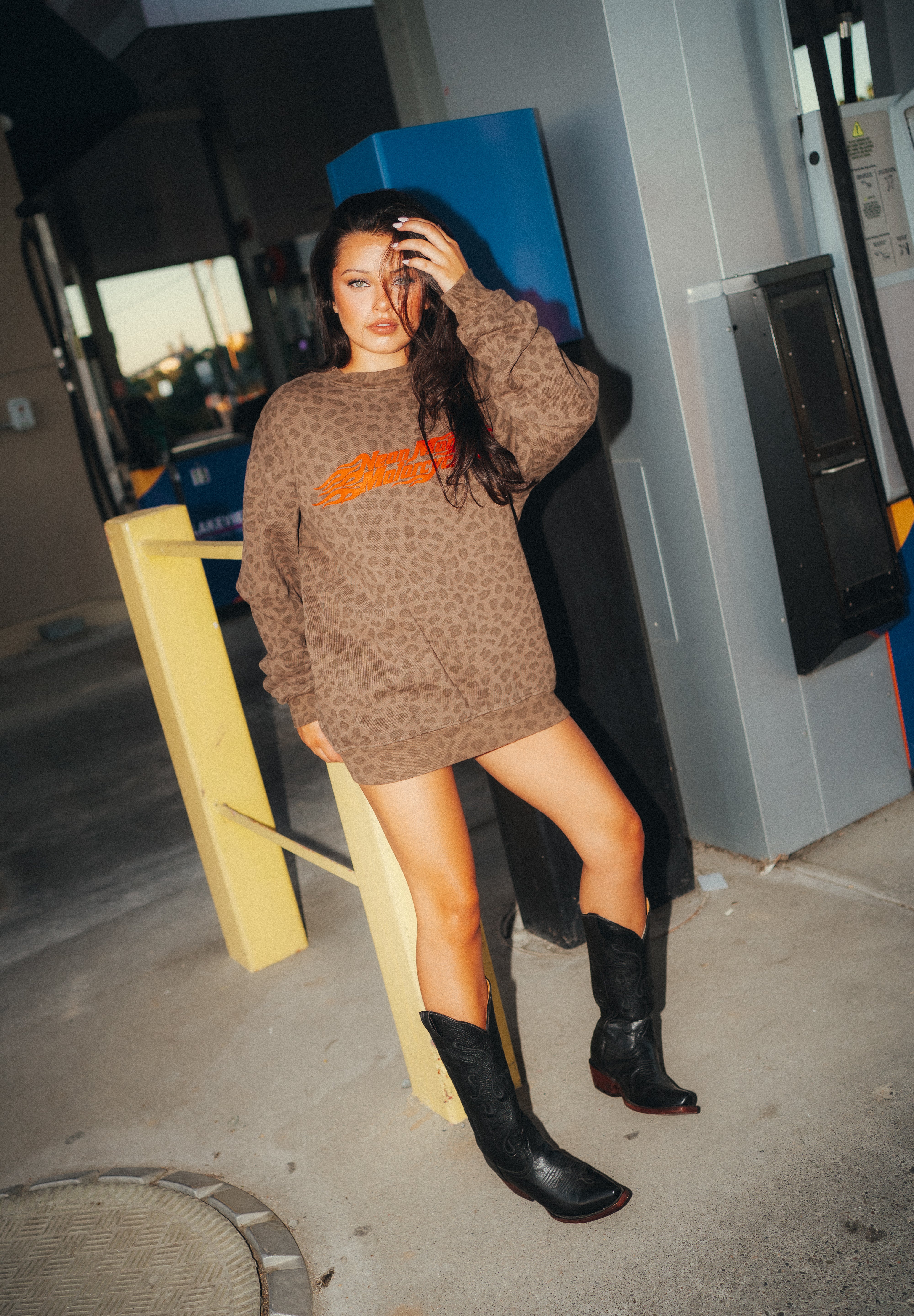 Wild One Leopard Crewneck