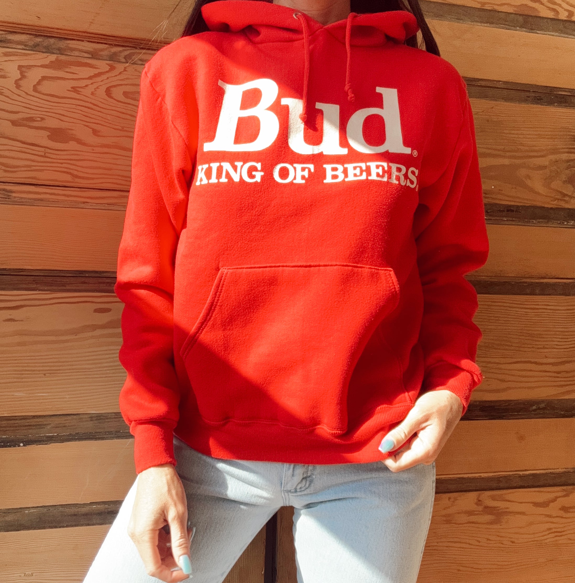 Vintage 90s Bud King Of Beers Hoodie