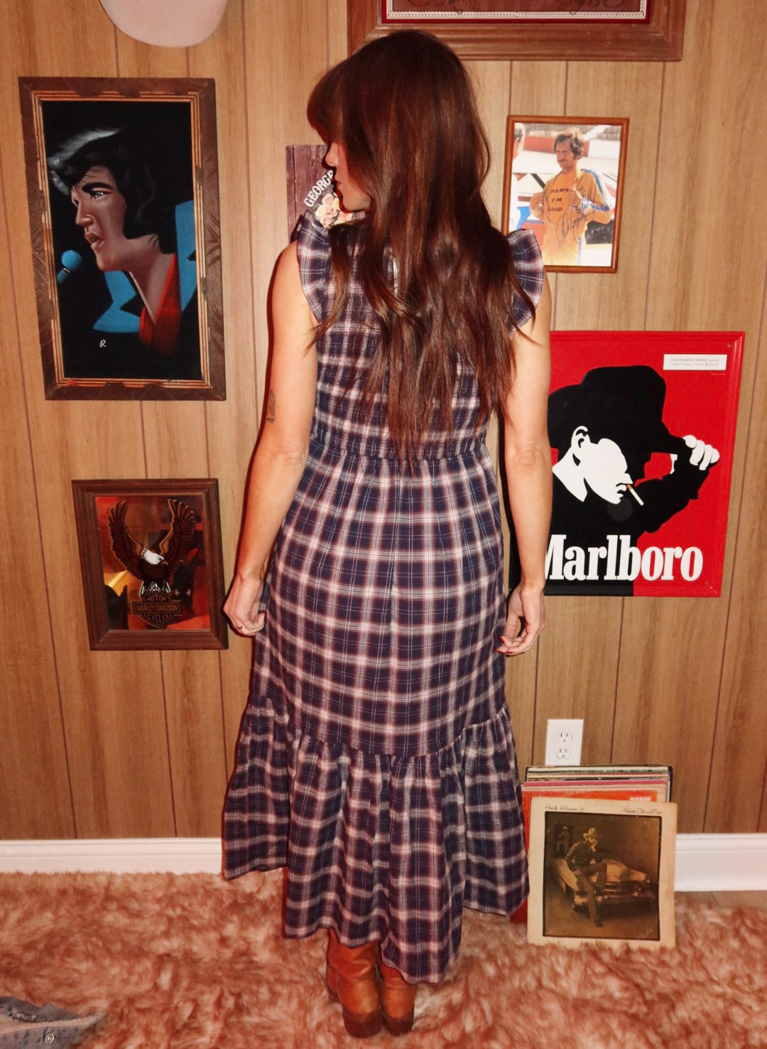 Front Porch Plaid Dress