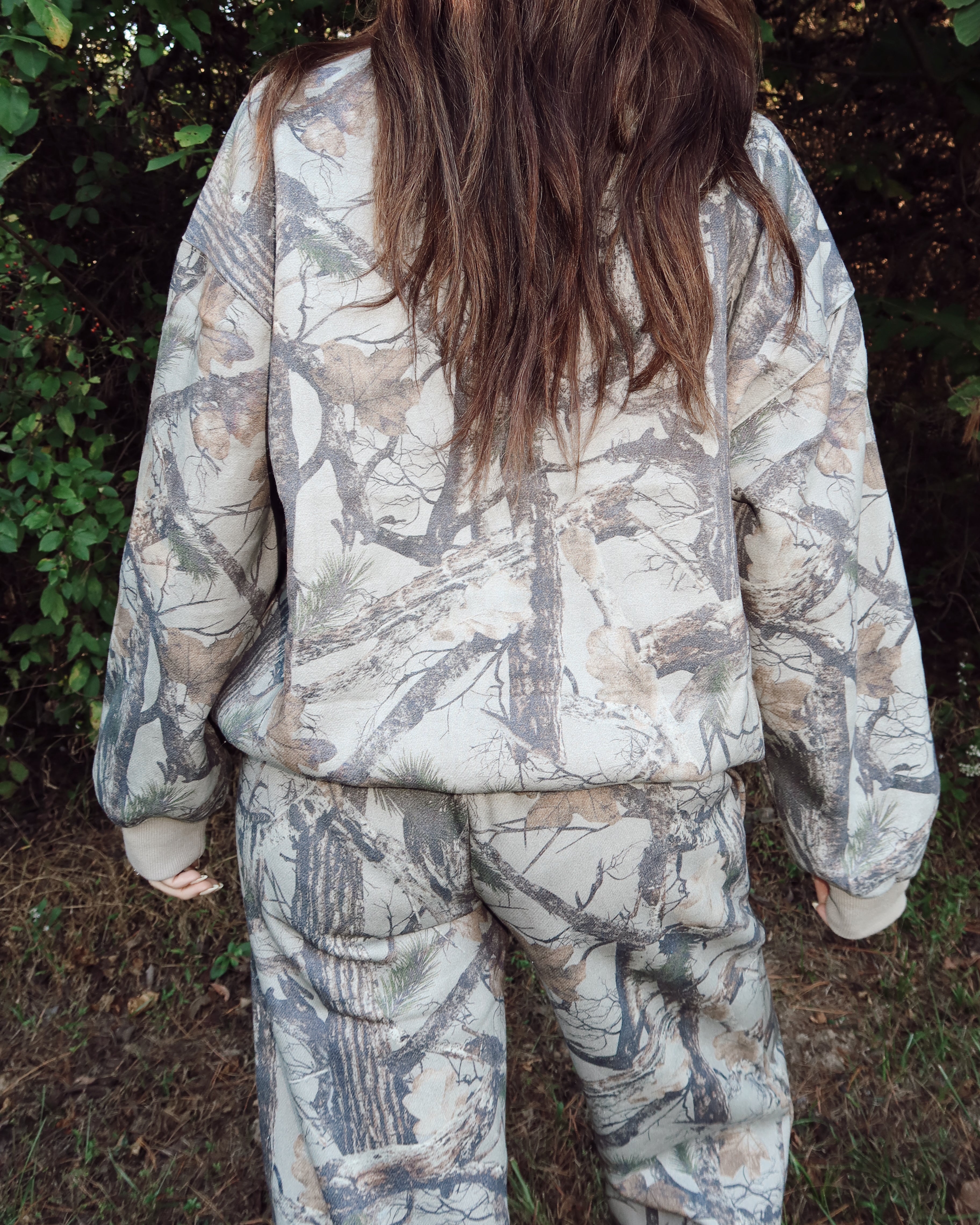 Woodland Camo Crewneck Sweatshirt