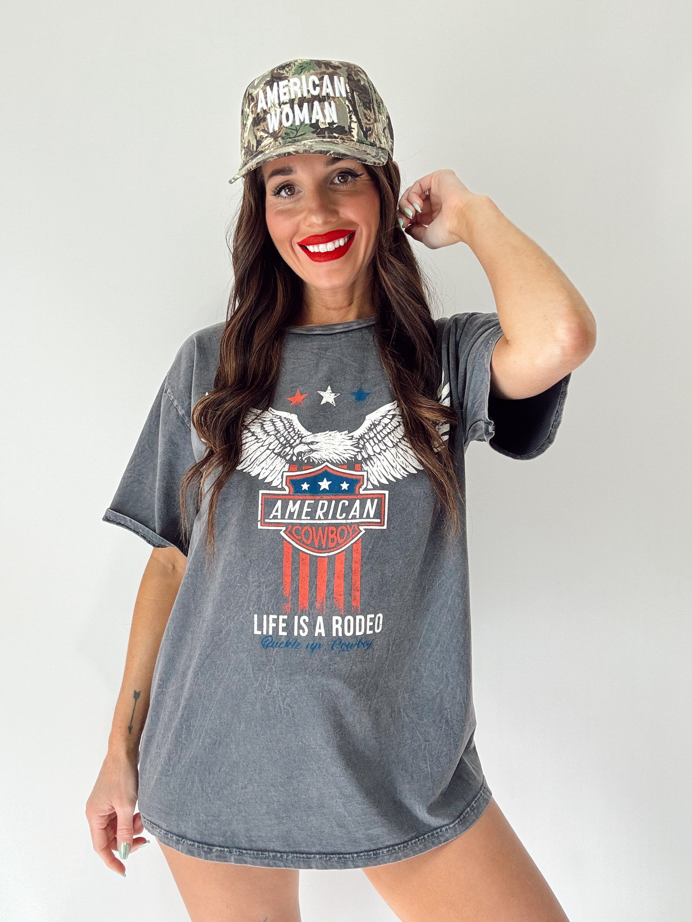 American Woman Camo Trucker Hat