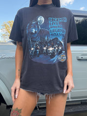 Vintage 90s Harley Davidson Wolf Legends Tee