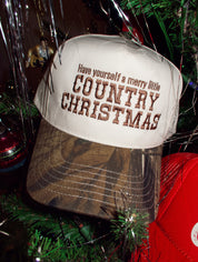 Country Christmas Trucker Hat Camo