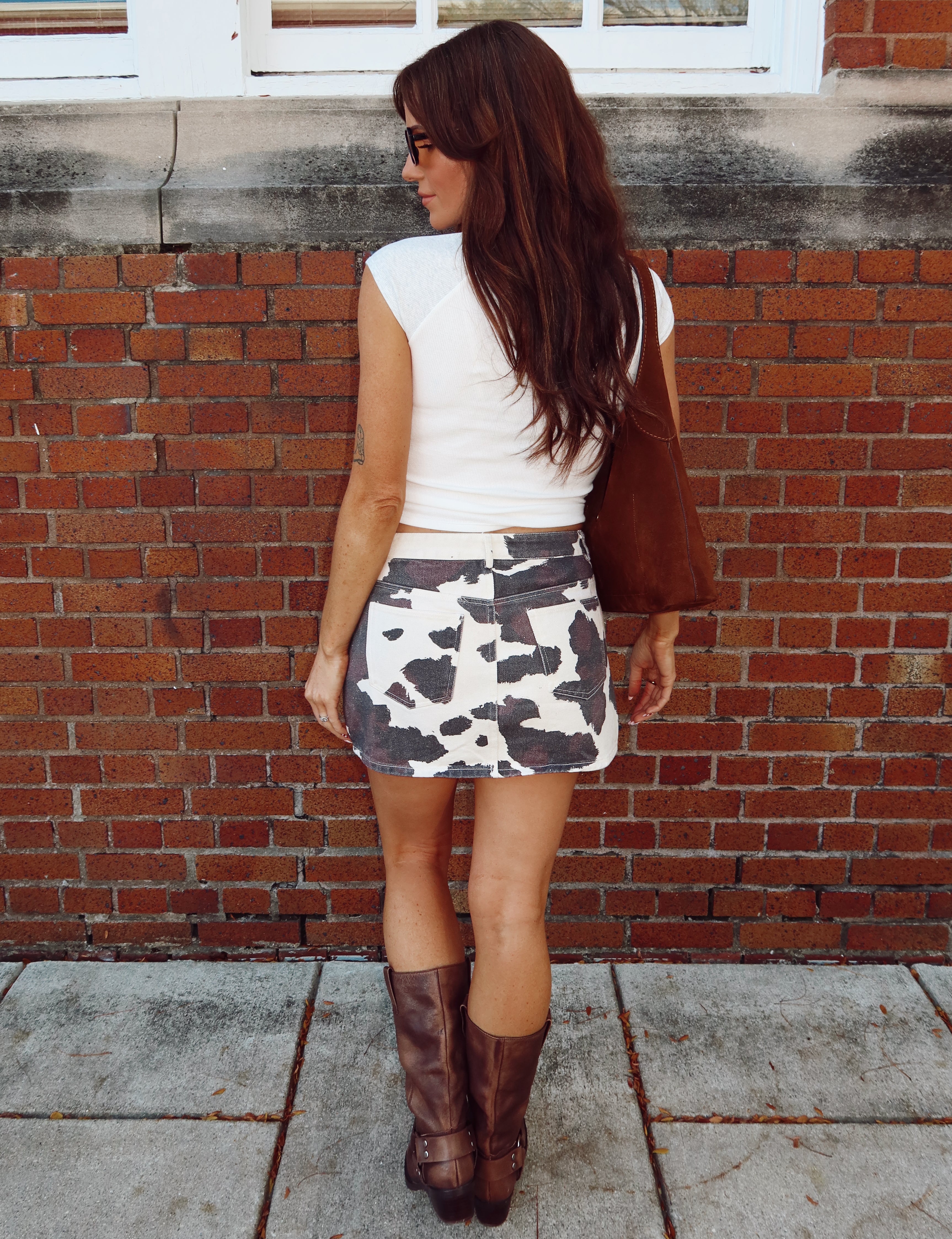 Saddle Up Denim Skirt