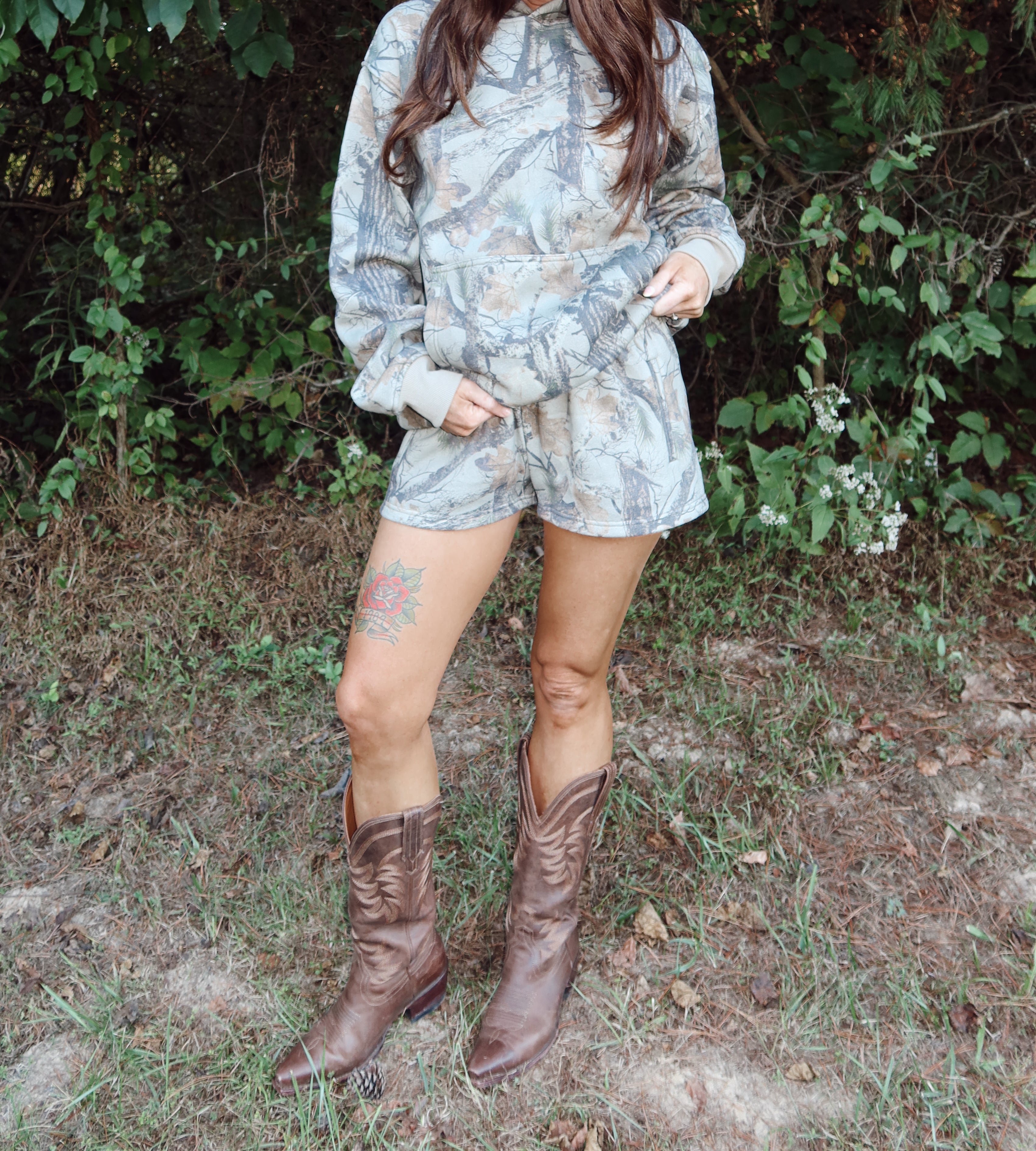 Woodland Camo Sweat Shorts