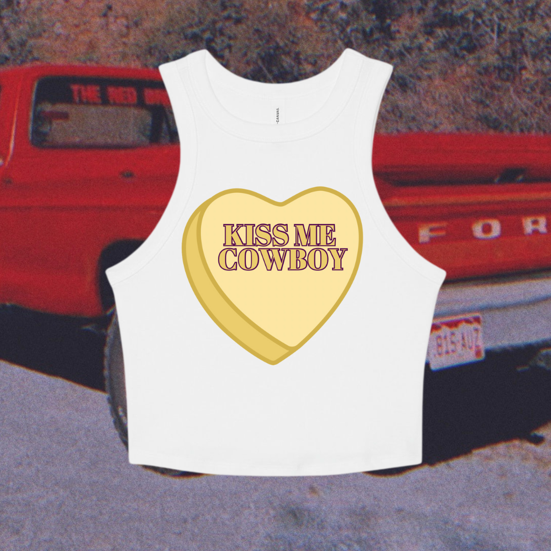 Kiss Me Cowboy Sweetheart Tank