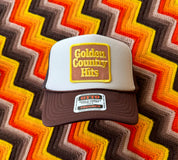 Golden Country Hits Retro Trucker Hat Brown