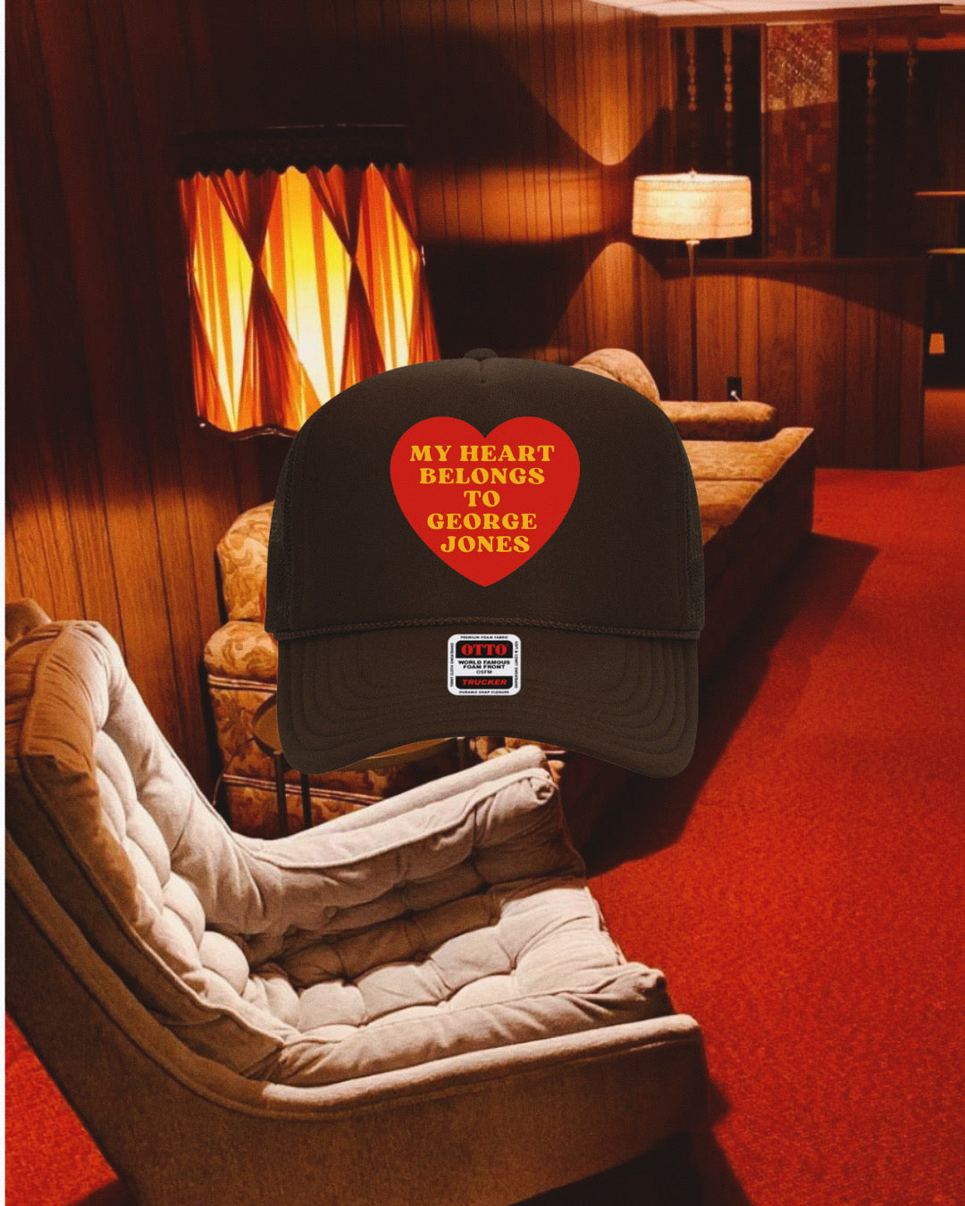 My Heart Belongs to George Jones Trucker Hat