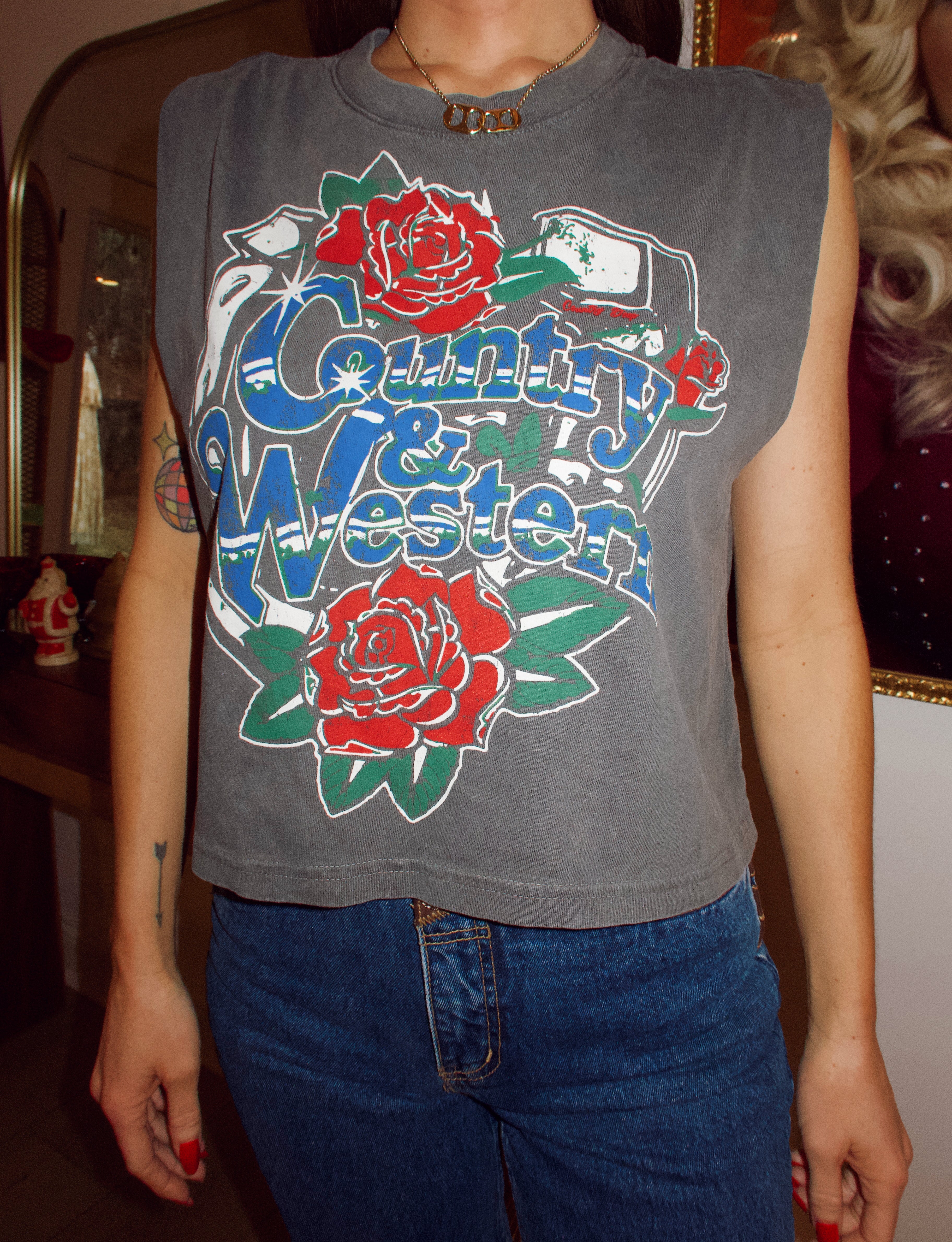 Country & Western Muscle Tee