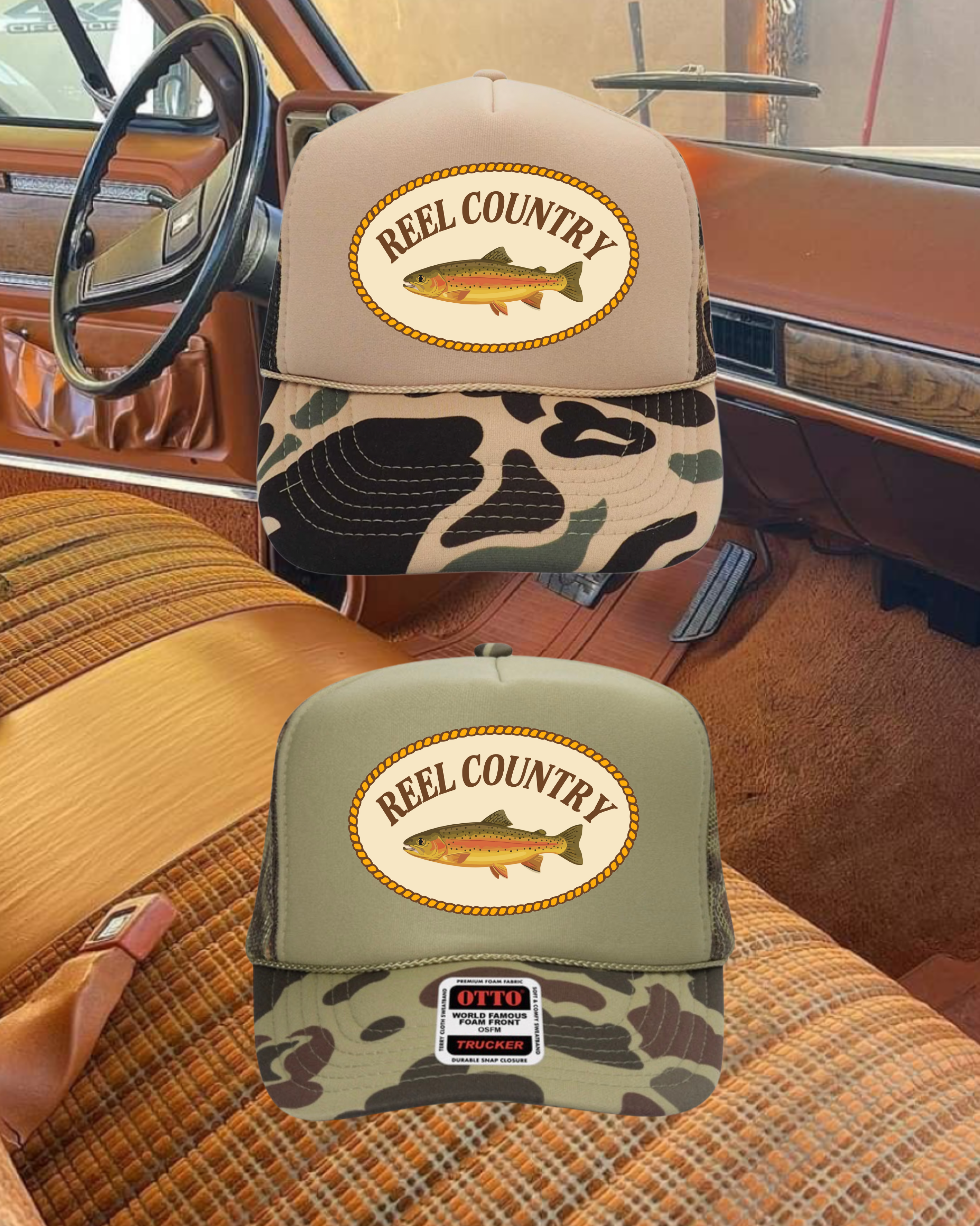 Reel Country Camo Trucker