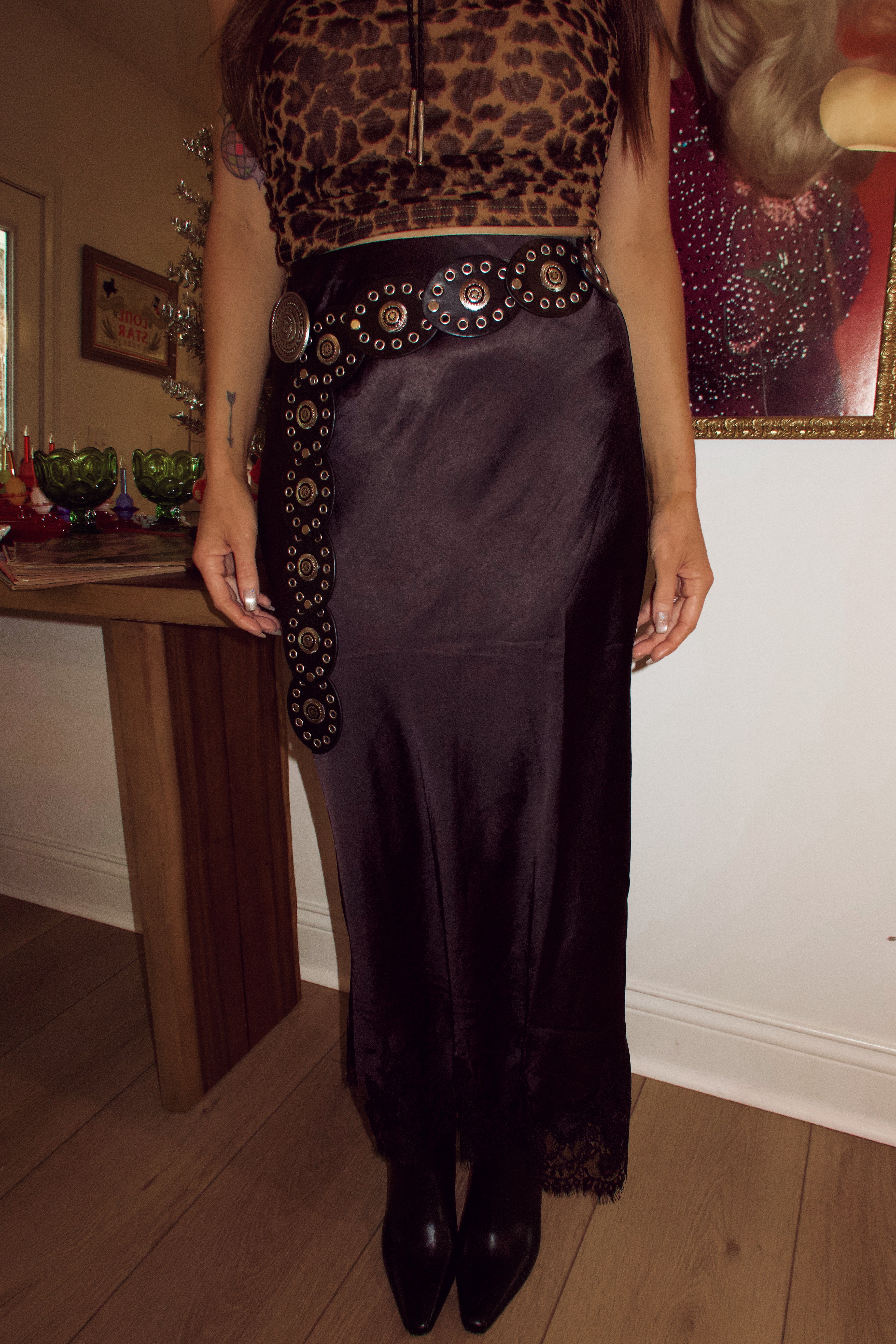 Midnight Lace Maxi Skirt