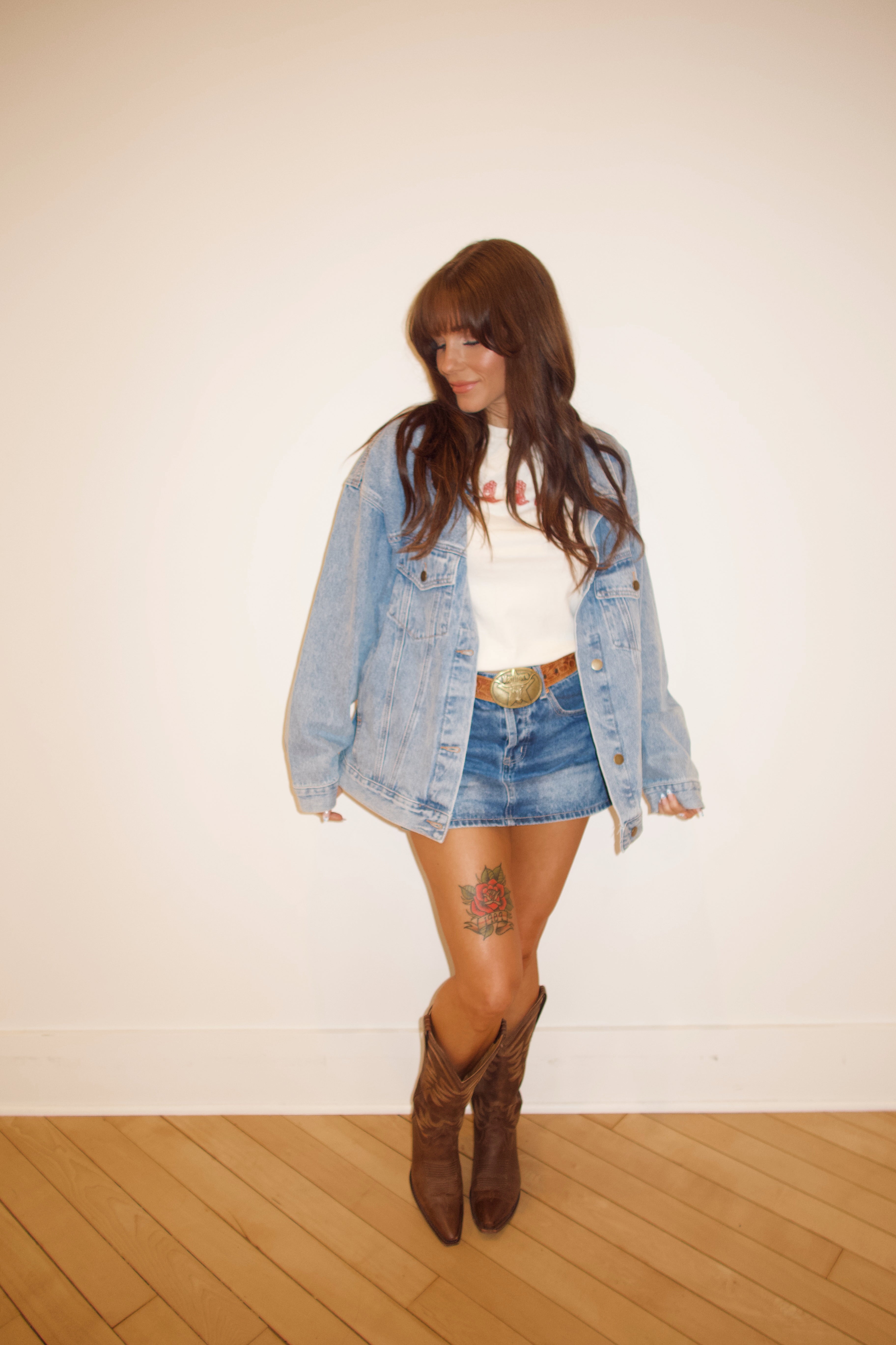 Backroads Blues Denim Oversized Jacket