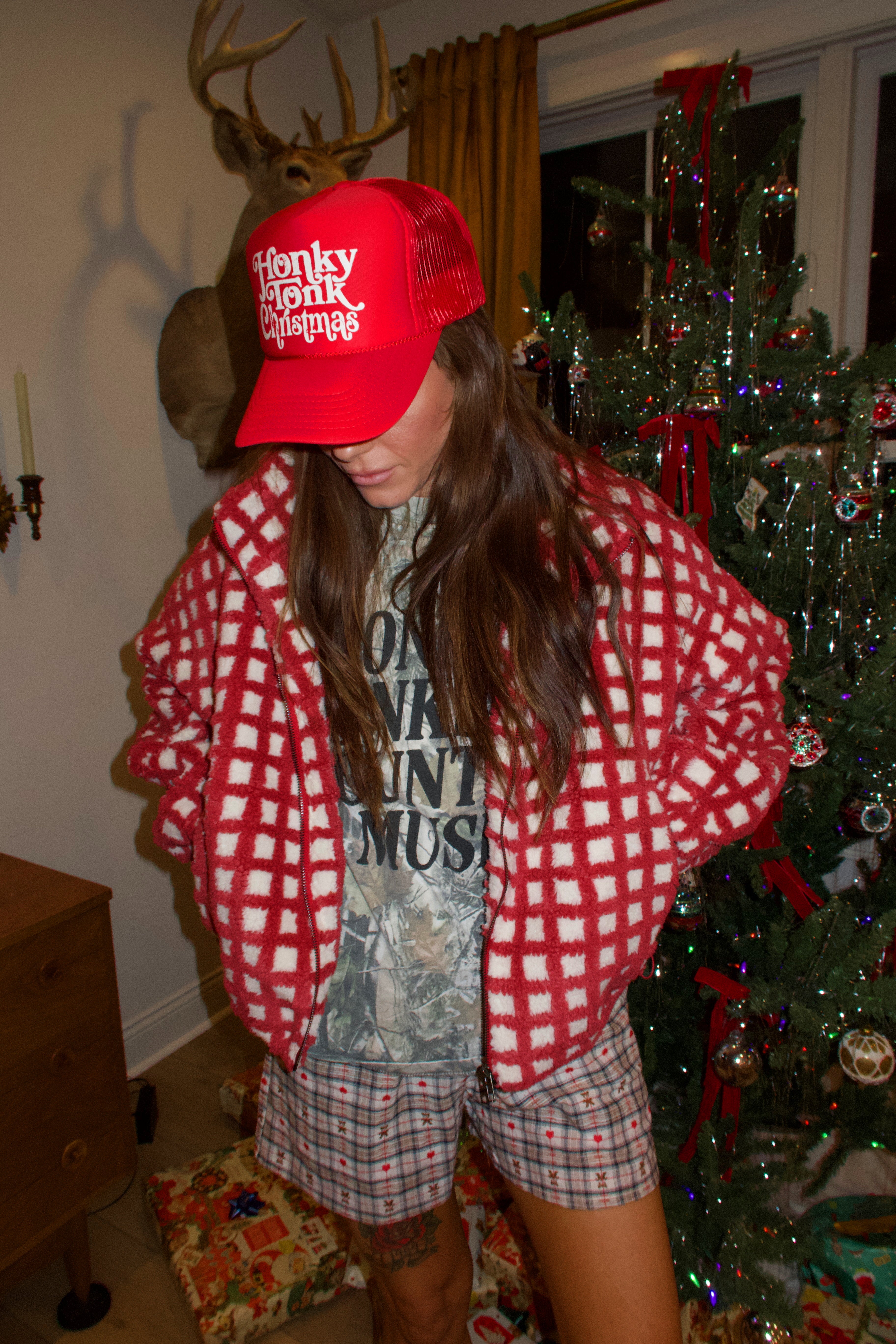 Honky Tonk Christmas Sherpa Jacket