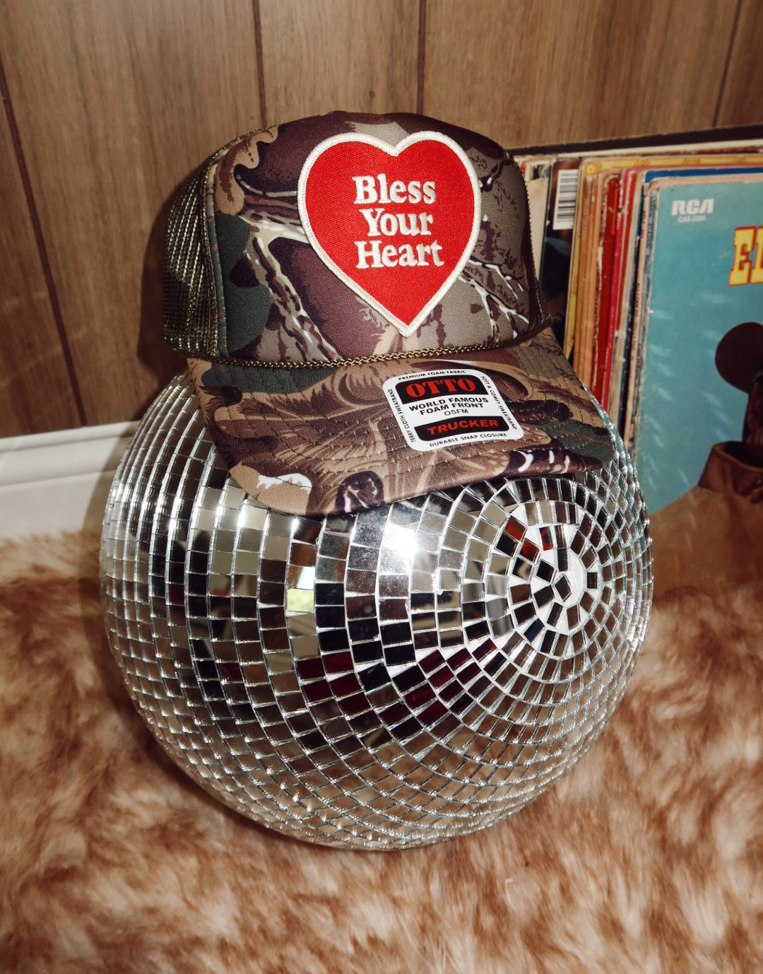 Bless Your Heart Camo Trucker Hat
