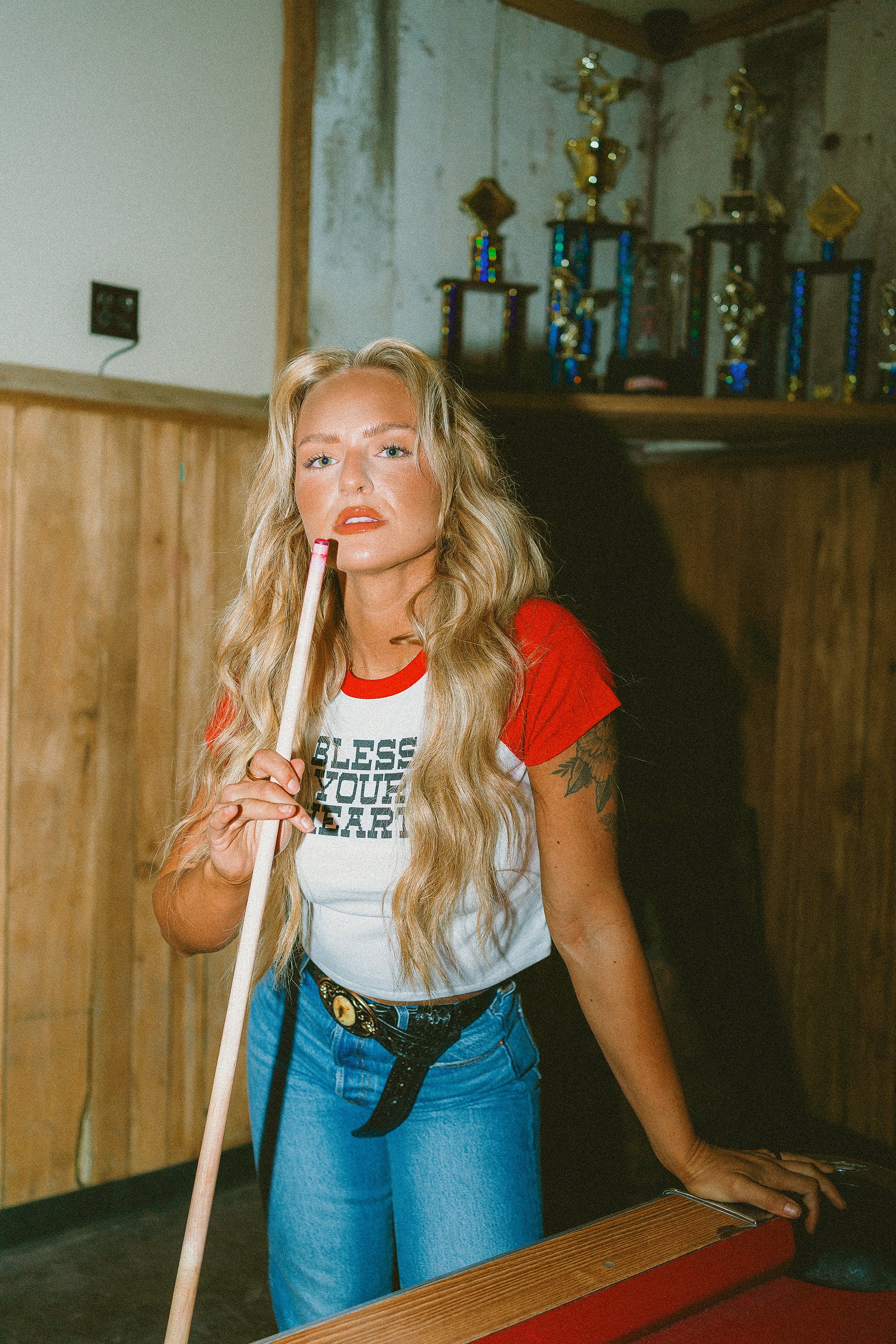 Bless Your Heart Cross Stitch Baby Tee