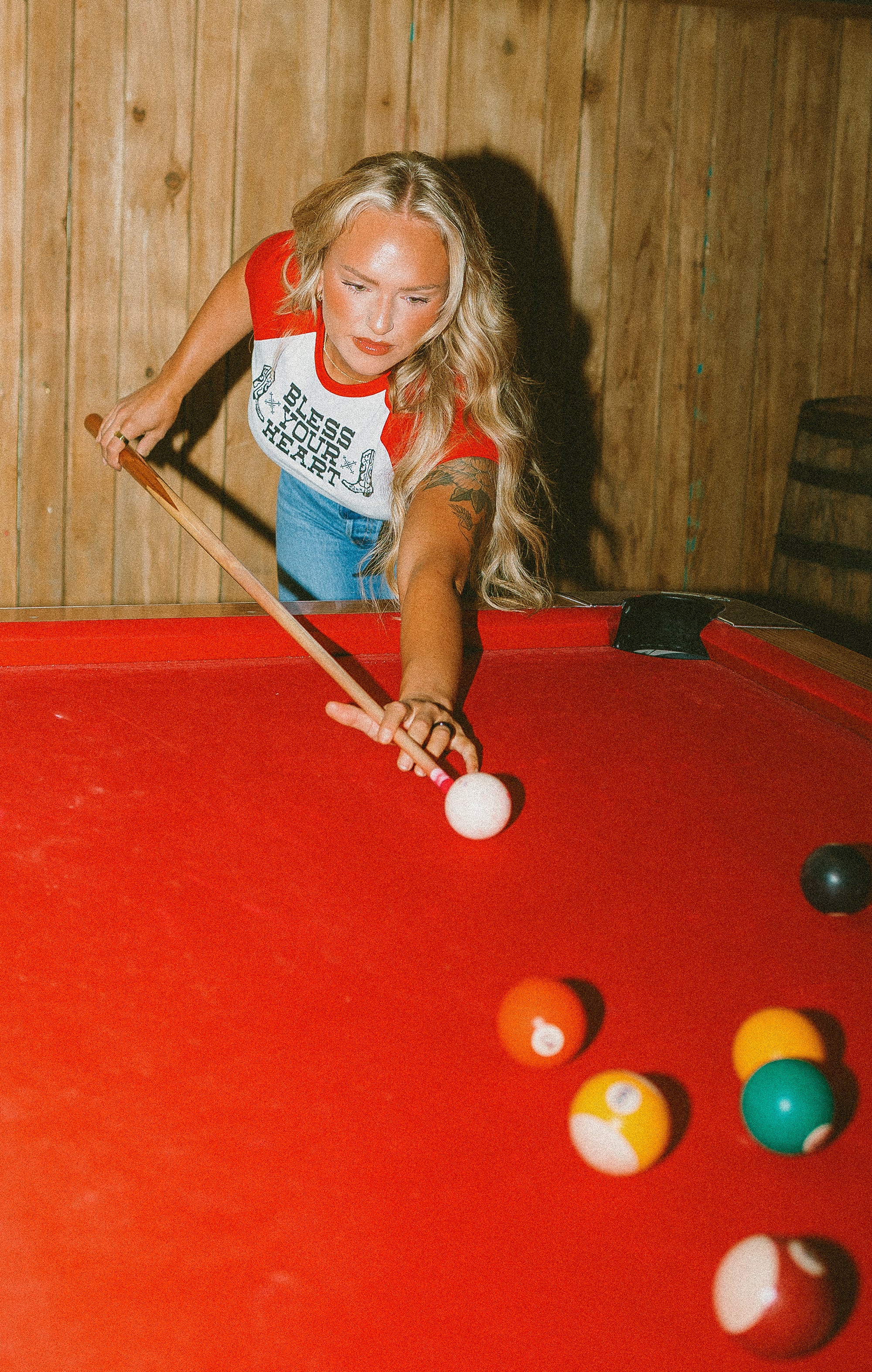 Bless Your Heart Cross Stitch Baby Tee