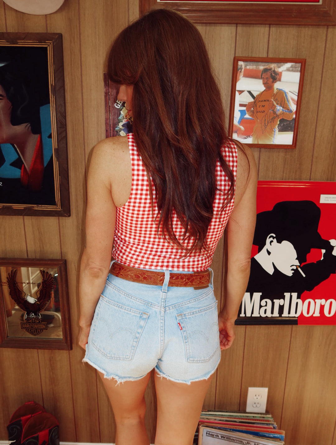 Sweet Cherry Gingham Top